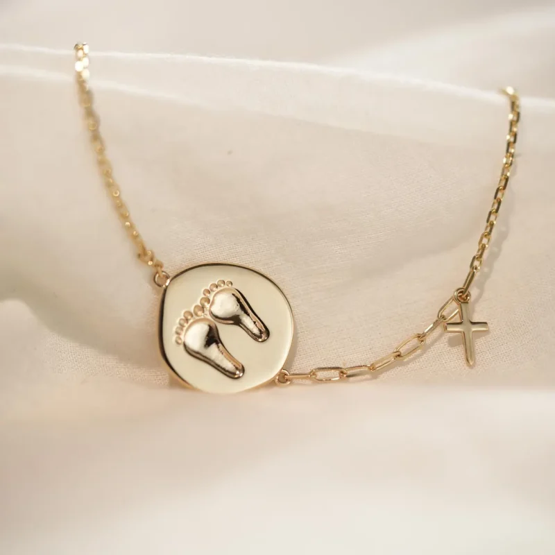 Custom Baby Footprint Bracelet