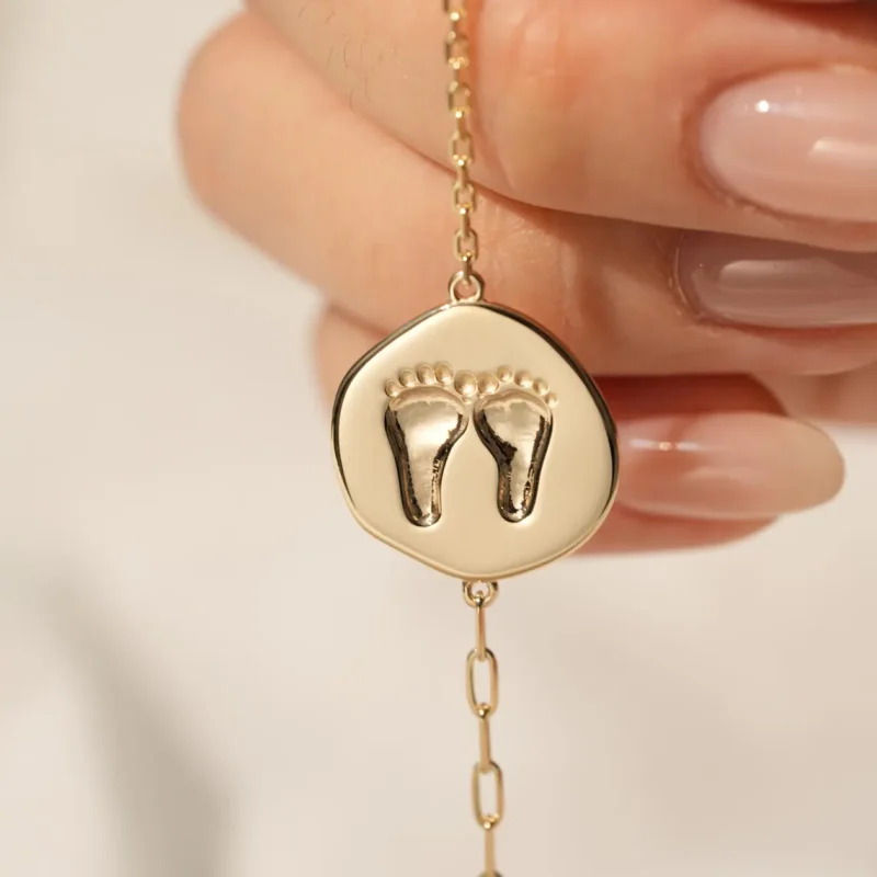 Custom Baby Footprint Bracelet - Image 2