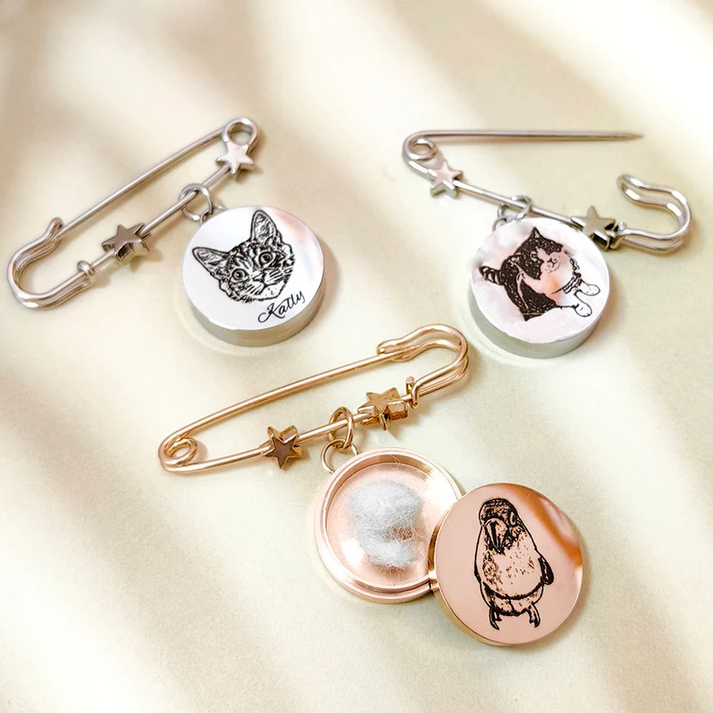 New Pet Hair Pin Fur Keepsake