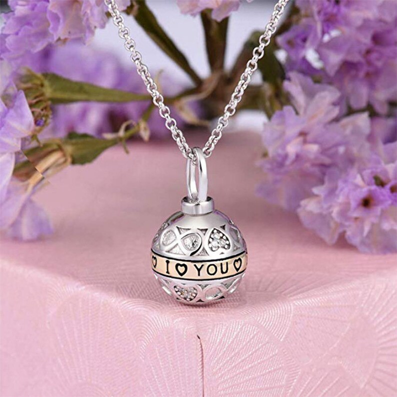 Pet Urn Necklace, Pet Ashes Necklace Silver New Model