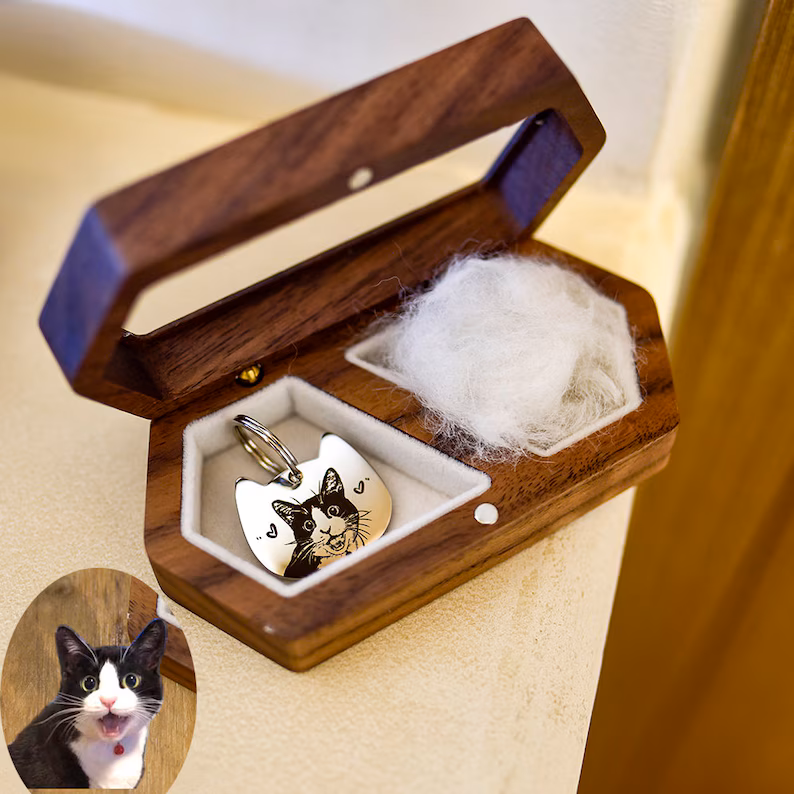 Pet Fur Keepsake Box, Pet Hair Kit Set