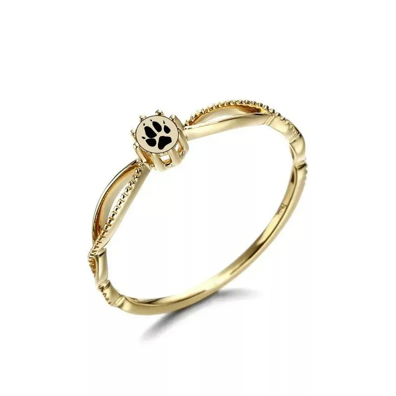 Custom Paw Print Ring