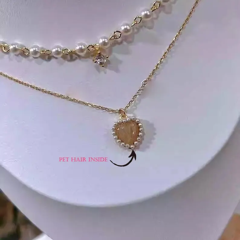 Pet Fur Necklace Hair Keepsake