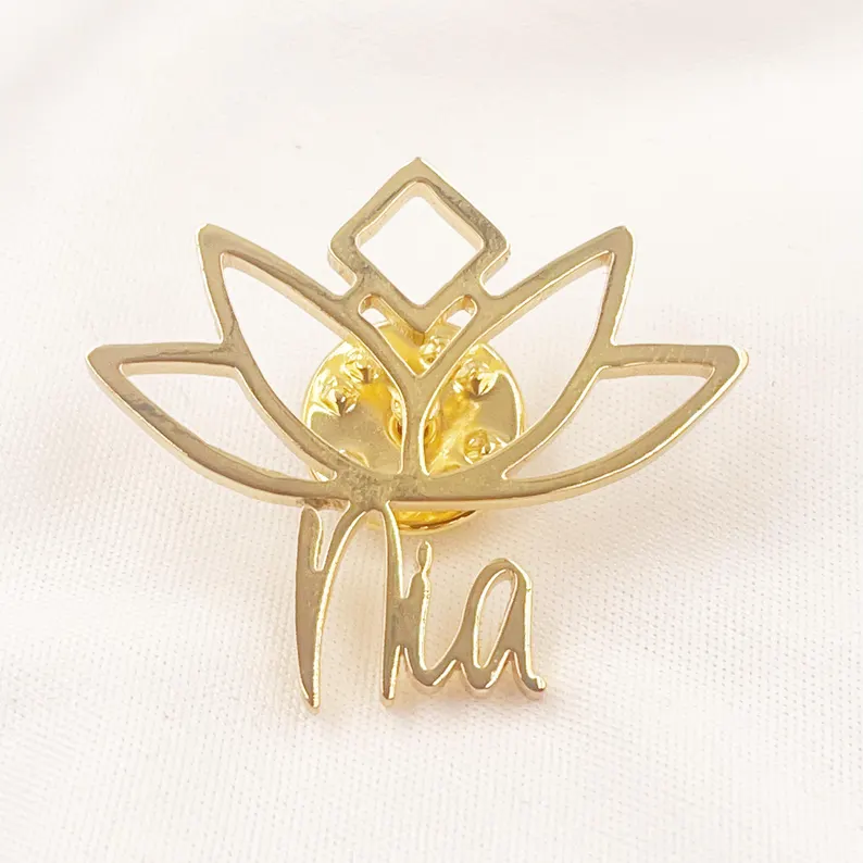 Pin With Logo, Lapel Pin, Hat Pin, Name Brooch