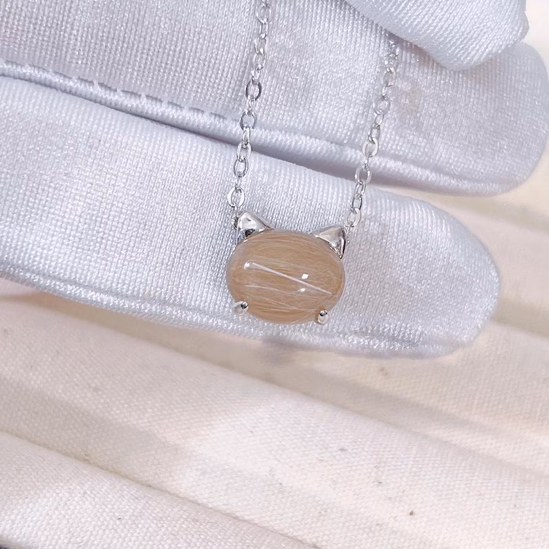 Custom Cat Hair Necklace, For Her Pet Loss